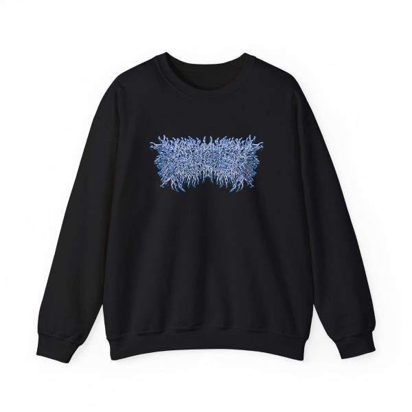 Peeling Flesh Blue Chrome Logo Unisex Heavy Blend™ Crewneck Sweatshirt