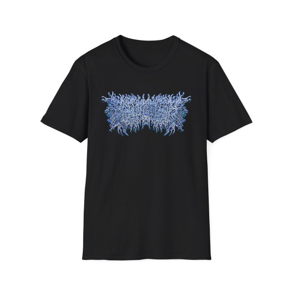 Peeling Flesh Blue Chrome Logo Unisex Softstyle T-Shirt